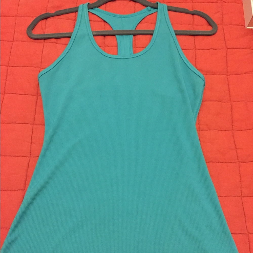 Nike Racerback Tank Size Medium  Green/Blue